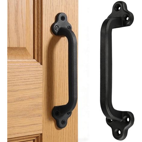 Poignée de porte rustique style grange, 23 cm (9,06 pouces), en (1/5)