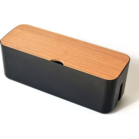 Boîte de rangement pour câbles, multiprise, boîtier de connexion étanche à la poussière, organisateur de prises de chargeur 04039