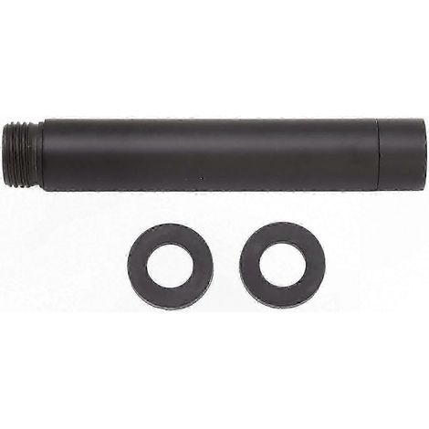 Bras d'extension réglable pour pommeau de douche, permettant d'abaisser ou d'allonger le tuyau de douche, noir (1/5)