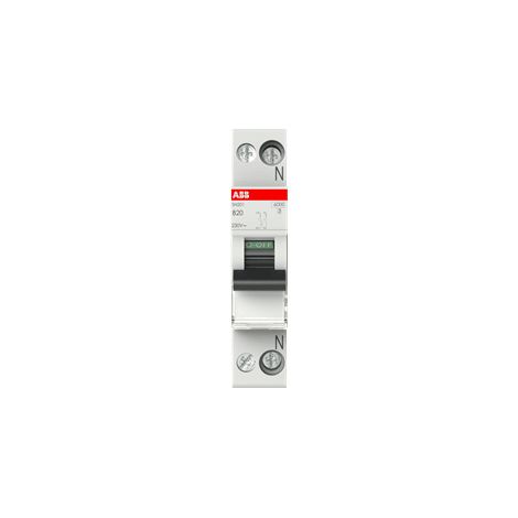 Interruttore automatico SN201 1P+N (Neutro a destra) B20 6kA - ABB2CSS255101R0205