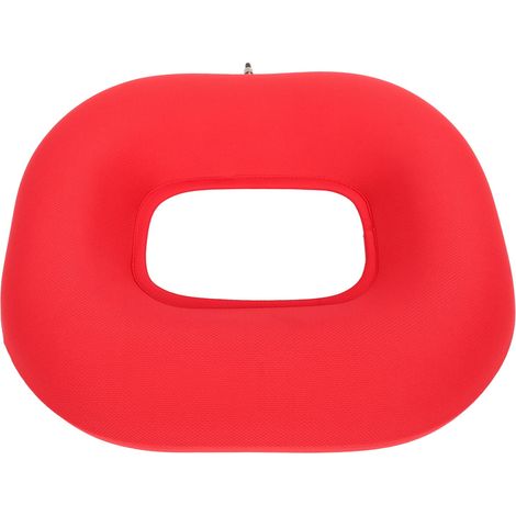 Coussin Gonflable Rectangulaire Anneau en Caoutchouc Épais Pliable pour Patients Personnes Âgées, Siège Portable (1/5)