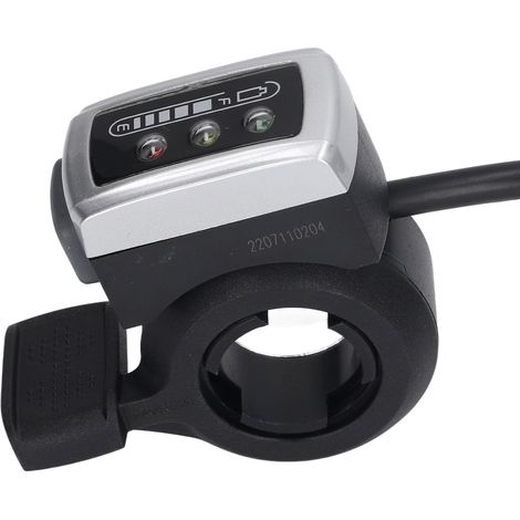 Vélo/trottinette électrique 106DX avec accélérateur au pouce, indicateur de niveau de batterie et poignée d'accélérateur à palette, 24 V (1/5)