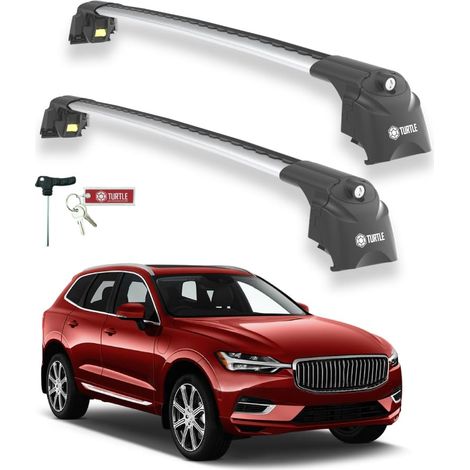 TURTLE kompatibel mit Volvo Xc60 2018-2025 Dachträger Air2 Grau (1/5)