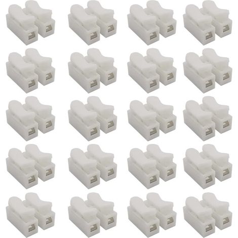 Bloc de jonction à deux positions ignifugé CH-2 pour plafonniers LED - Connexion rapide (1/5)