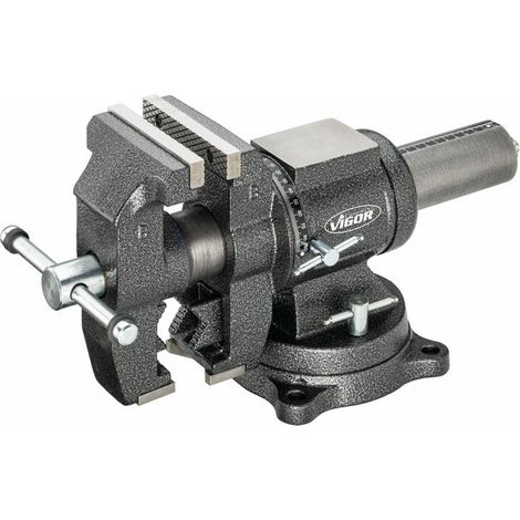 [NEUWERTIG] B-Ware Vigor Schraubstock Spannstock V6150N drehbar für flache und runde Teile 125mm (1/2)