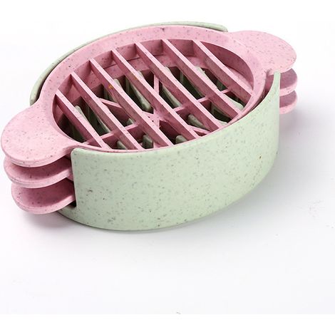 Coupe-œuf, outil de cuisson des œufs, matériau paille multifonction, ustensile de cuisine, 1 pc (vert) (1/5)
