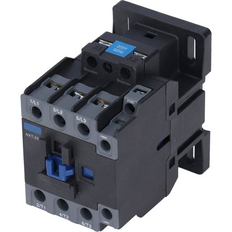 Contacteur AC 50Hz 40A NXT-25, plastique thermodurcissable PA66, rail DIN, interrupteur automatique, fonction commutation fiable. (1/5)