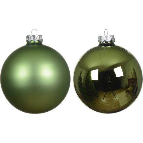 Palline in vetro per albero di natale colore te verde decorazione natalizia -24 Palline da Ø 2.5 cm (1/3)