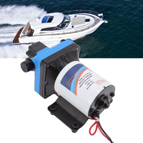 Pompe à eau 12V RV avec interrupteur automatique de pression et protections thermiques, matériaux galvanisés et EPDM, pour camping-car et bateaux, modèle G1/2, 72W, 31m de hauteur. (1/4)