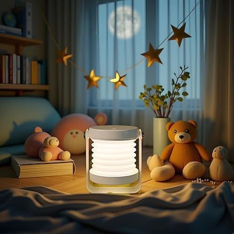 Lampe de table sans fil rechargeable : commande tactile, intensité variable avec 3 niveaux de luminosité pour la lecture et le camping en extérieur, lumière dépolie. (1/5)