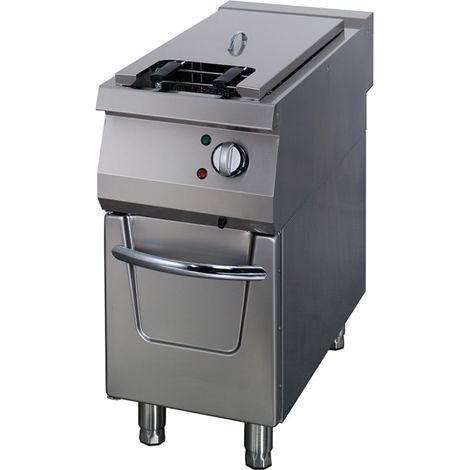 Friteuse 1 x 22L - Unité individuelle - 90cm de profondeur - avec robinet de vidange - Électrique - Maxima (1/2)