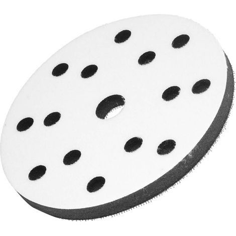 Tampon Tampon en éponge Douce, Diamètre 150 Mm pour Patins de Ponçage, avec Patch Adhésif Magique, Résistant aux Secousses et Réduction du Bruit, adapté aux Machines de Polissage (1/5)