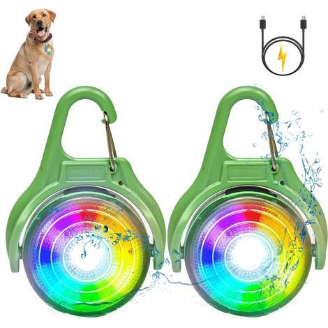 Lampe LED Clignotante pour Cartable, Réflecteurs de Lumière de Sécurité, Lumières Clignotantes USB Rechargeable LED pour Les Enfants Randonnée Course