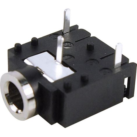 Cliff FC68131 Klinken-Steckverbinder 3.5 mm Buchse, Einbau horizontal Polzahl: 3 Stereo Schwarz 1 St