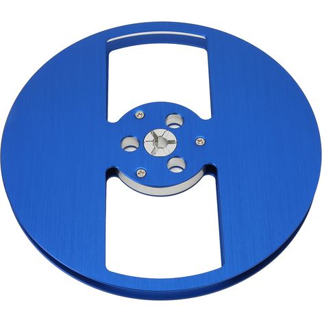 Bobine vide 1/4 7 pouces en alliage d'aluminium, ouverture à 2 trous, pour machine, compatible avec TEAC bleu (1/5)