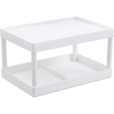 Layer Cosmetic Organizer Multifunctional White Desk