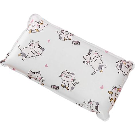 Coussin Rafraîchissant Gel Frais Doux Lavable Enfant Été Oreiller Cartoon Chat pour Écoliers (1/5)