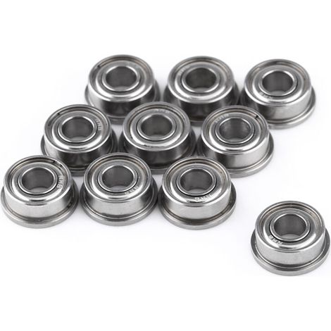 Qcwwy Roulements à Billes ID 4 Mm 10 Pièces F684ZZ Roulements à Billes à Bride 4x9x4mm Miniatures à Double Blindage pour Imprimantes 3D Modèles RC Drones Petites Machines et Applications Industrielles (1/5)