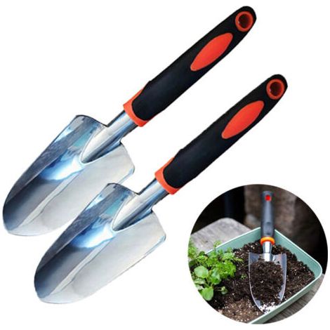 Pelles de jardinage, pelles à main, pelles à main robustes et durables avec poignées ergonomiques, petites pelles de jardin pour creuser.
