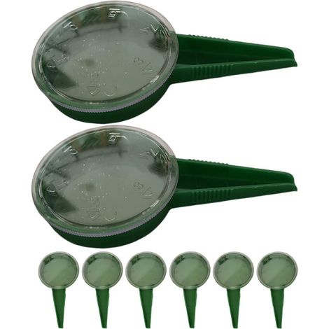 Semoir Manuel de Jardinage Distributeur de Graines 8 Pièces Vert Foncé 5 Niveaux Réglables pour Semis Précis Jardin Potager et Fleurs Ergonomique Polyvalent (1/5)