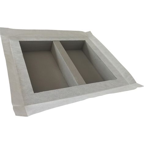 U-Tile – Niche de douche à carreler 50 x 40 cm – 9 cm de profondeur – Étanchéité intégrée – Prêt à carreler pour espaces humides