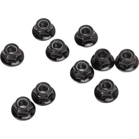 10 Pièces Écrous de Roue Antivol Noirs M5 pour Modèles RC, Résistants à la Corrosion (1/5)