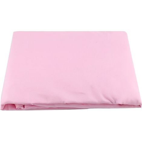 Stretch-Bettüberwurf – Mikrofaser – 180 x 200 + 30 cm – Höhe 23 cm – Für Matratzen von 5 bis 20 cm Höhe – Hellrosa – 1 Stück (1/5)