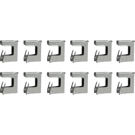 Boîte plastique de 12 attaches TIGRE pour l'accrochage et la suspension sur charpente acier 16-24 mm - Ram (1/2)