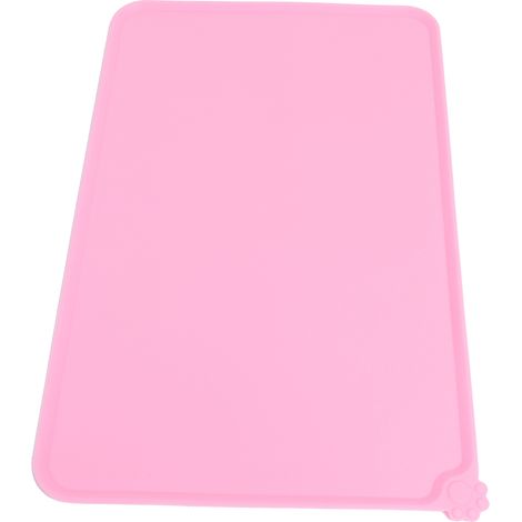 Wasserdichte, rutschfeste Silikon-Futtermatte für Haustiere, Fußmatte für Hunde- und Katzennäpfe (Rot) (1/5)