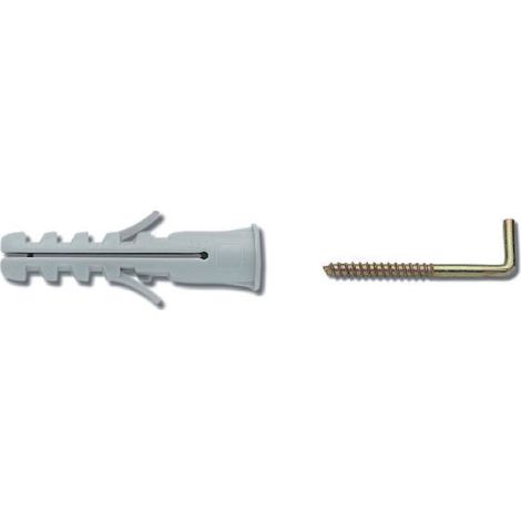 10 pz tassello appendiquadro Elematic tasselli fischer e ganci per quadro (1/2)