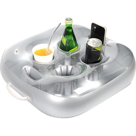 Soporte Flotante para Bebidas - Bandeja para Piscina - Inflable - 1 Unidad (1/5)