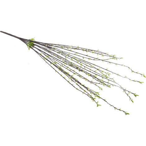 Branche de Saule Artificielle en Plastique Imitation Naturelle Facile à Nettoyer pour Décor Domestique et Dorm Green 90cm 5 Branches 20 Fleurs (1/5)