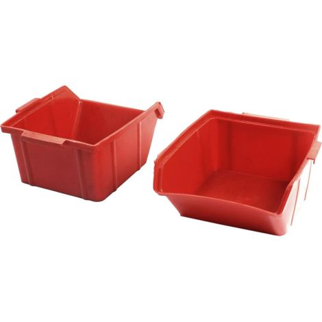 2 Stücke Öffnung Vorne Rot Kunststoff Schrauben Muttern Komponenten Handwerk Teile Stapeln (1/2)