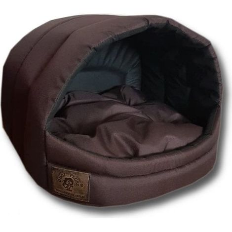 Cama para perros - perro pequeño - caja - cama para perros - 45 x 49 x 36 cm - marrón - cama para perros - cama para perros (1/2)