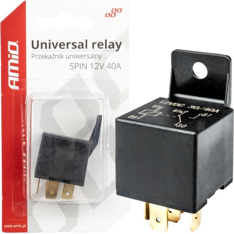 Universelles Kfz-Relais 5-polig 40A 12V für automatisches Tagfahrlicht amio-03509 (1/5)