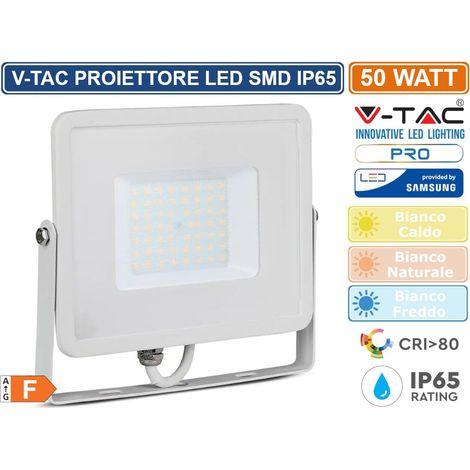 50W Led Floodlight Smd Samsung Chip White Body 3000K (21409)