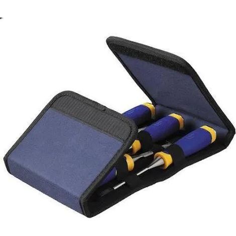 Irwin Ensemble de 5 Ciseaux à Bois ProTouch Ergonomique