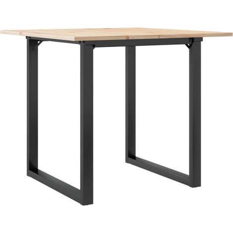 Maison Exclusive - Esstisch O-Gestell 90x90x75cm Massivholz Kiefe