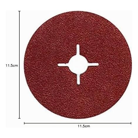 Fibre Disques papier abrasif feuilles abrasives 115 mm Grain = 80 meuleuse d'angle (1/4)