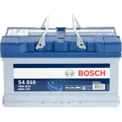 Bosch Batteria Auto S4010 80Ah 740A 12V - Pronta all'Uso
