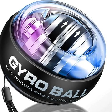 Boule Gyroscopique - Gyroball - 60lb - Noyau Métallique - Lumière LED - Portable (1/5)