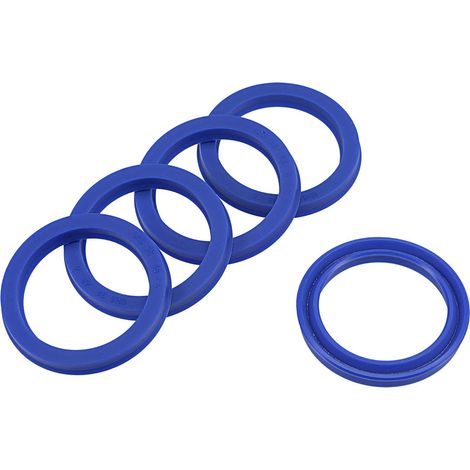 5 Pièces Joints Radiaux UHS, Joints d'Huile en PU pour Vérins Hydrauliques (Bleu, 38 mm ID x 48 mm OD x 6 mm de Largeur) (1/5)