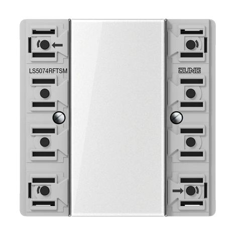 Jung KNX RF Funk-Wandsender-Modul, 4fach, F50, Serie LS LS 5074 RF TSM