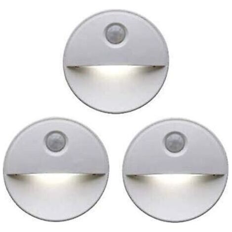 Veilleuse LED détecteur de mouvement Teinte induisant le sommeil grâce aux ampoules LED Fonctionnement sans fil Parfait pour les armoires de salle de bain, les escaliers et plus