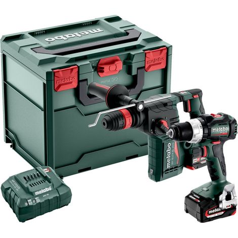 Metabo Akku Combo Set 2.4.8 18 V, BS 18 LT BL + KH 18 LTX BL 24 Q, metaBOX 340 (1/2)