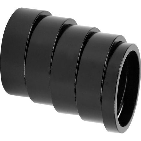 CANSUCC Lot de 5 rondelles de fourche avant de VTT 28,6 mm, entretoise de direction, joint de fourche noir (1/5)