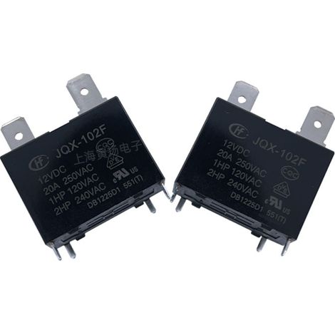 Relais haute puissance d'origine Hongfa HF102F/12VDC20A pour chauffe-eau et climatiseurs JQX-102F/12VD