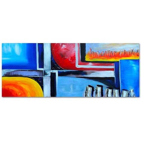 Tableau panorama d'image sur toile abstraction toile 54 - 120 x 40 cm (1/5)