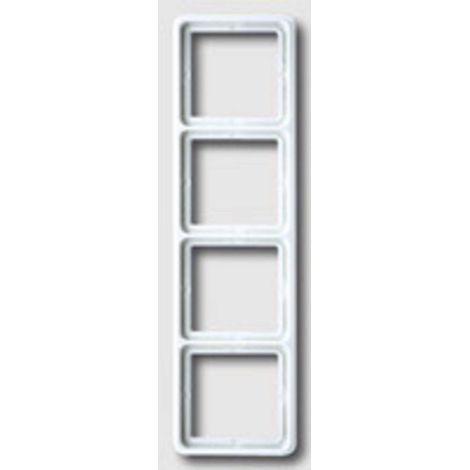 Jung 4 vie Telaio di copertura Coperchio Bianco alpino CD584WW 1 pz. (1/2)