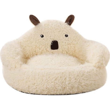 Panier Pour Chat - Lit En Peluche 40x23 Cm - Canapé Animal Domestique Avec Coussin Amovible - Pour Chien Et Chat (1/5)